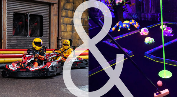 Karten + Glow Midgetgolf