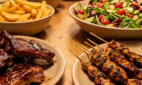 Saté/Spareribs Buffet